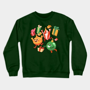 Festive Christmas Ornaments Crewneck Sweatshirt